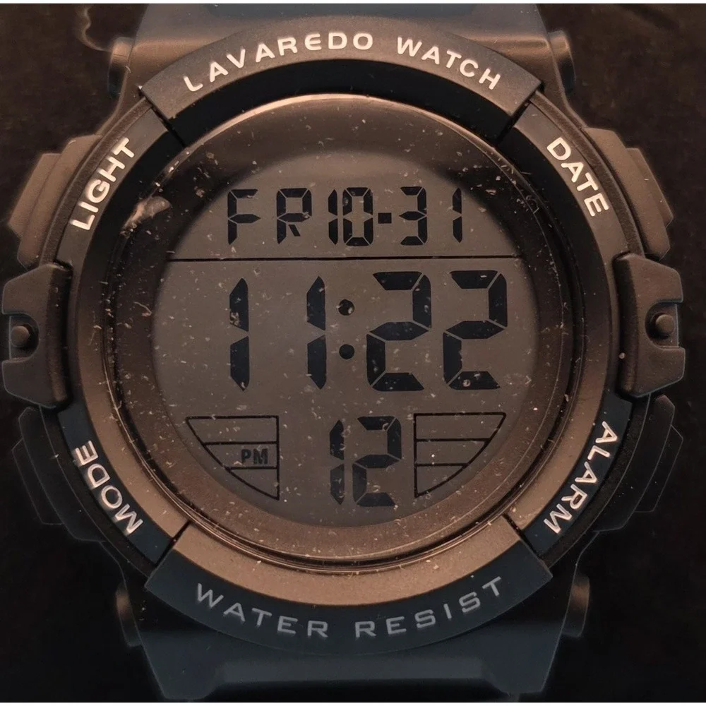 Men's Lavaredo Digital Sport Watch Black Water Resistant Up To 50‎ Meters #0290